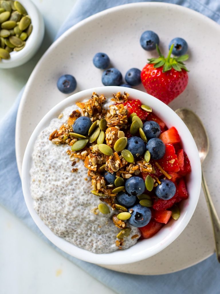 Simple Vanilla Chia Pudding (5 ingredients!) - Nourish Every Day