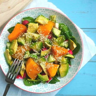 Pumpkin, Avocado and Sesame Salad by Nourish Everyday