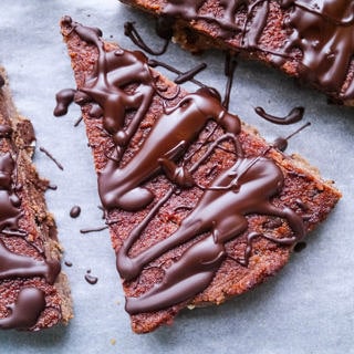 Coconut Flour Beetroot and Chocolate Chip Brownie Bars by Nourish Everyday