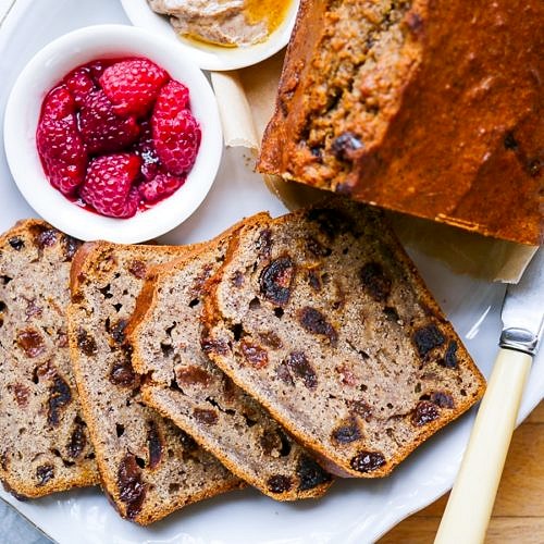 Earl Grey Banana Loaf Cake (gluten free) - Nourish Every Day