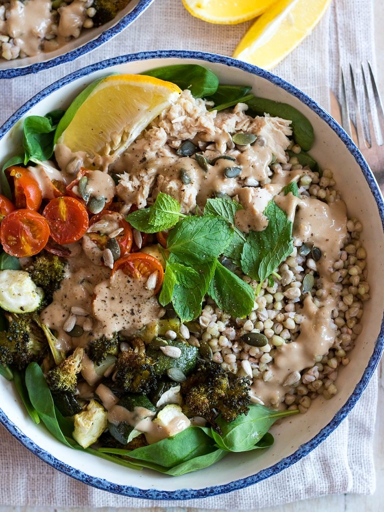 Creamy Balsamic Veggie Nourish Bowls - Nourish Every Day