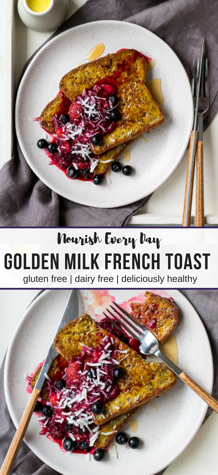 Golden Milk French Toast for Pureharvest by Nourish Every Day