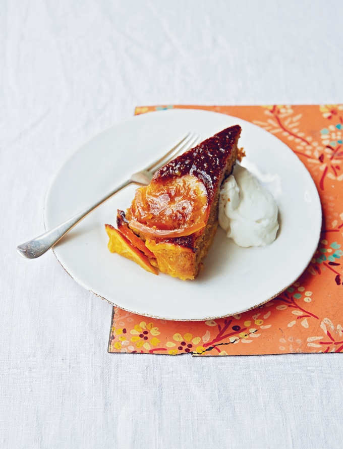 The Natural Baker recipe - Orange, buckwheat and olive oil cake with marmalade syrup