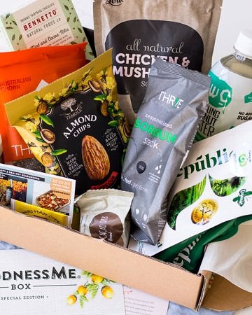GoodnessMe Box example - review on Nourish Every Day