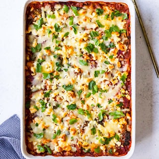 Vegetarian baked gnocchi recipe with lentils - Nourish Every Day blog