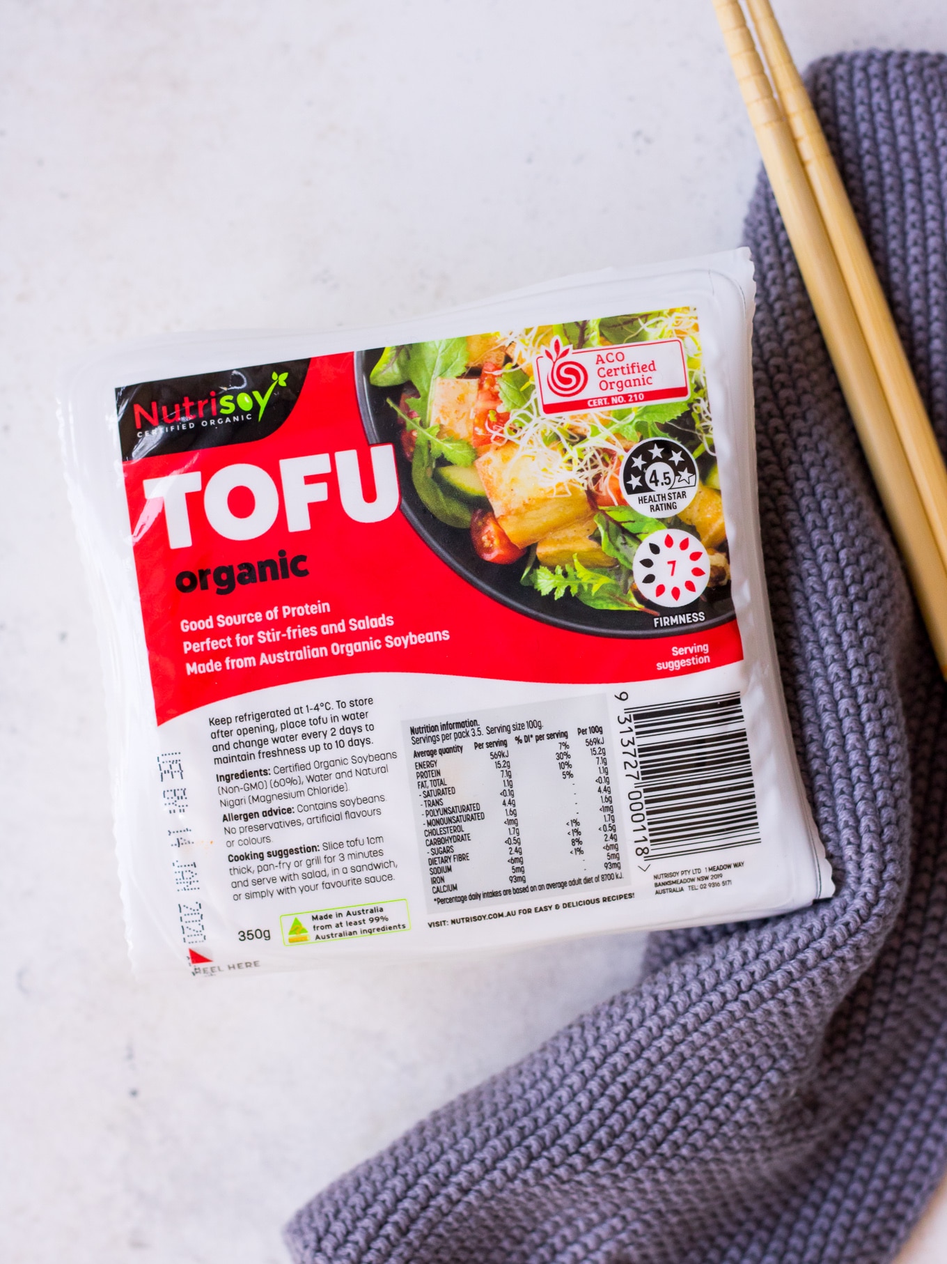 Oven Baked BBQ Tofu Recipe by Nourish Every Day Blog using Nutrisoy Tofu