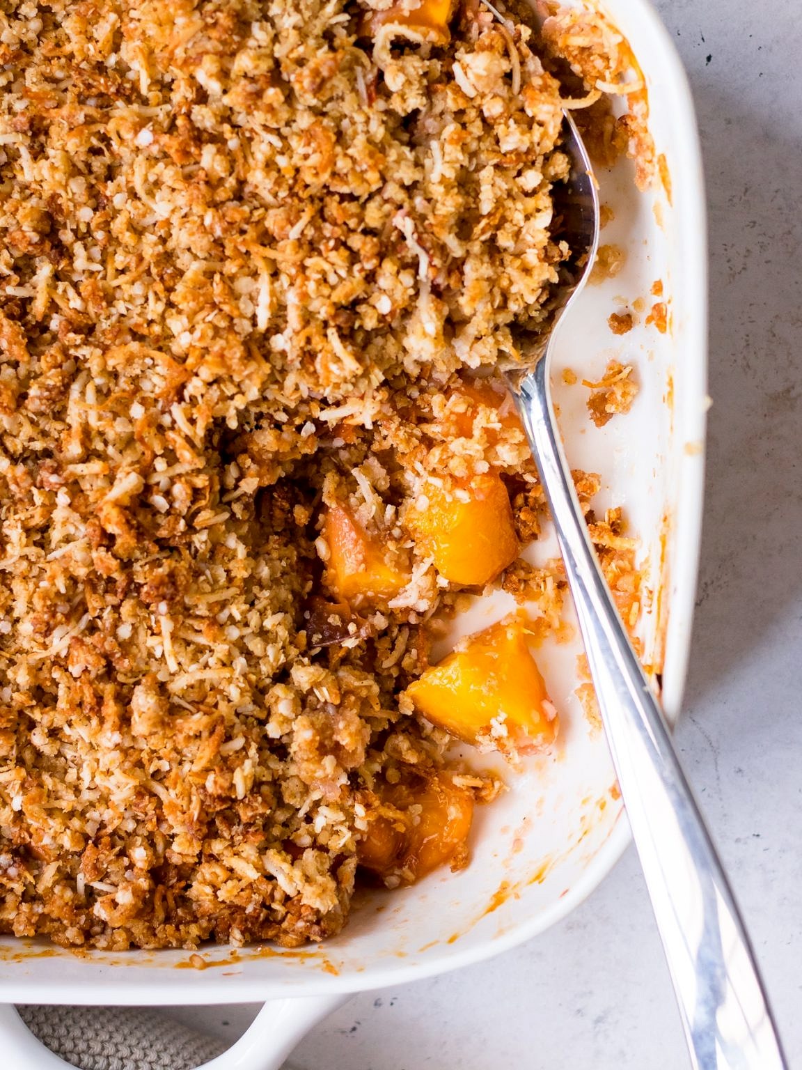 Gluten free Stone Fruit Crumble - Nourish Every Day