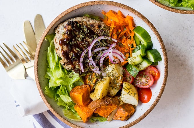 Turkey, Apple and Bean Burgers Recipe Image
