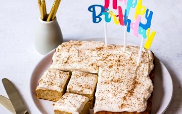 Healthy First Birthday Cake Recipe on Nourish Every Day Blog