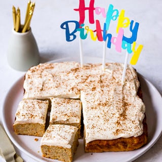 Healthy First Birthday Cake (carrot, apple and banana cake with ricotta frosting)