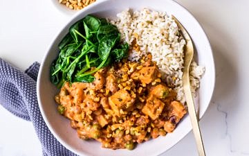Peanut Butter Coconut Curry Recipe by Nourish Every Day