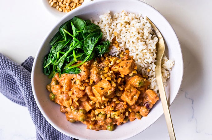 Peanut Butter Coconut Curry Recipe by Nourish Every Day