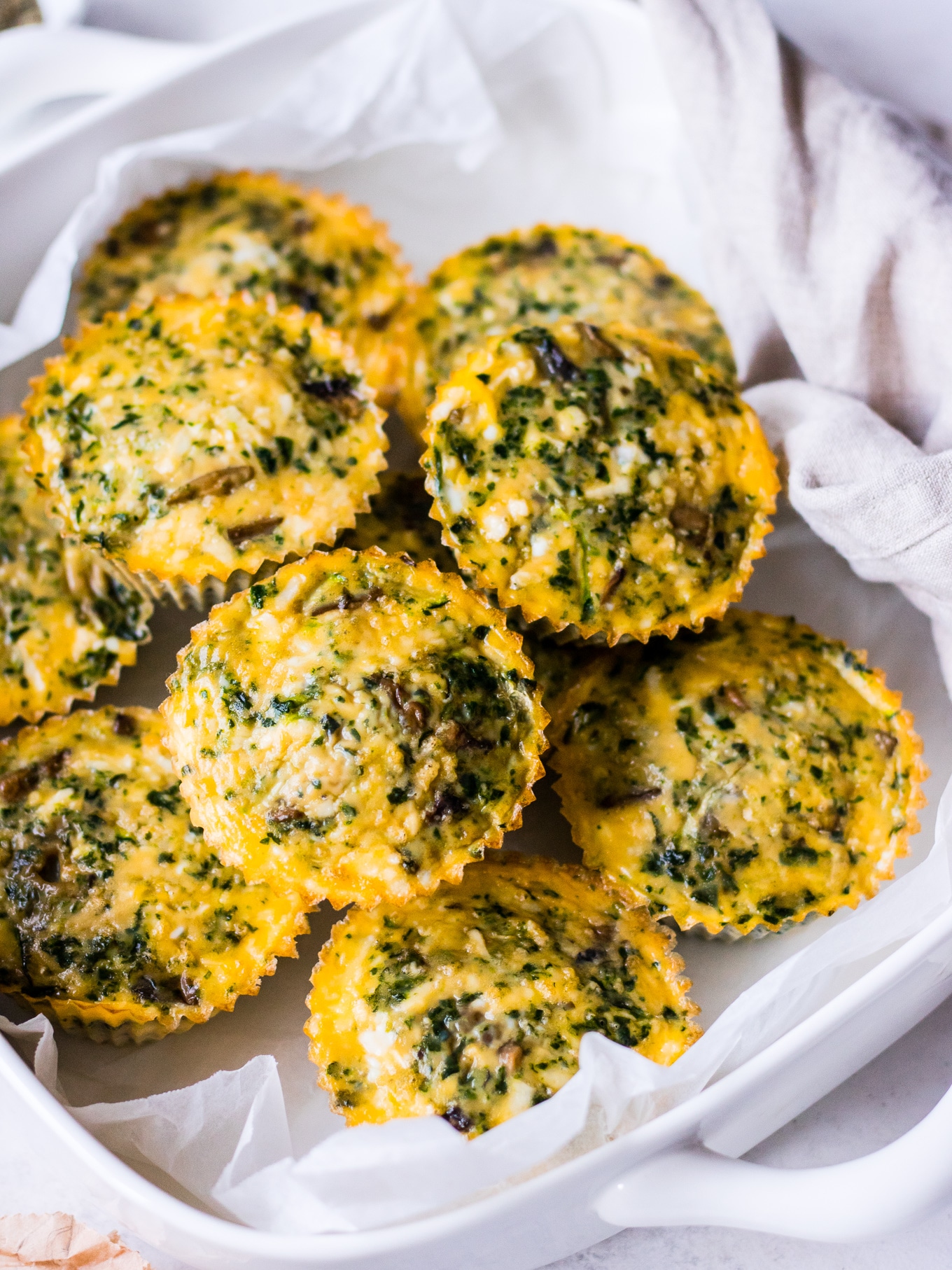 Stacked vegetable egg muffins image by Nourish Every Day