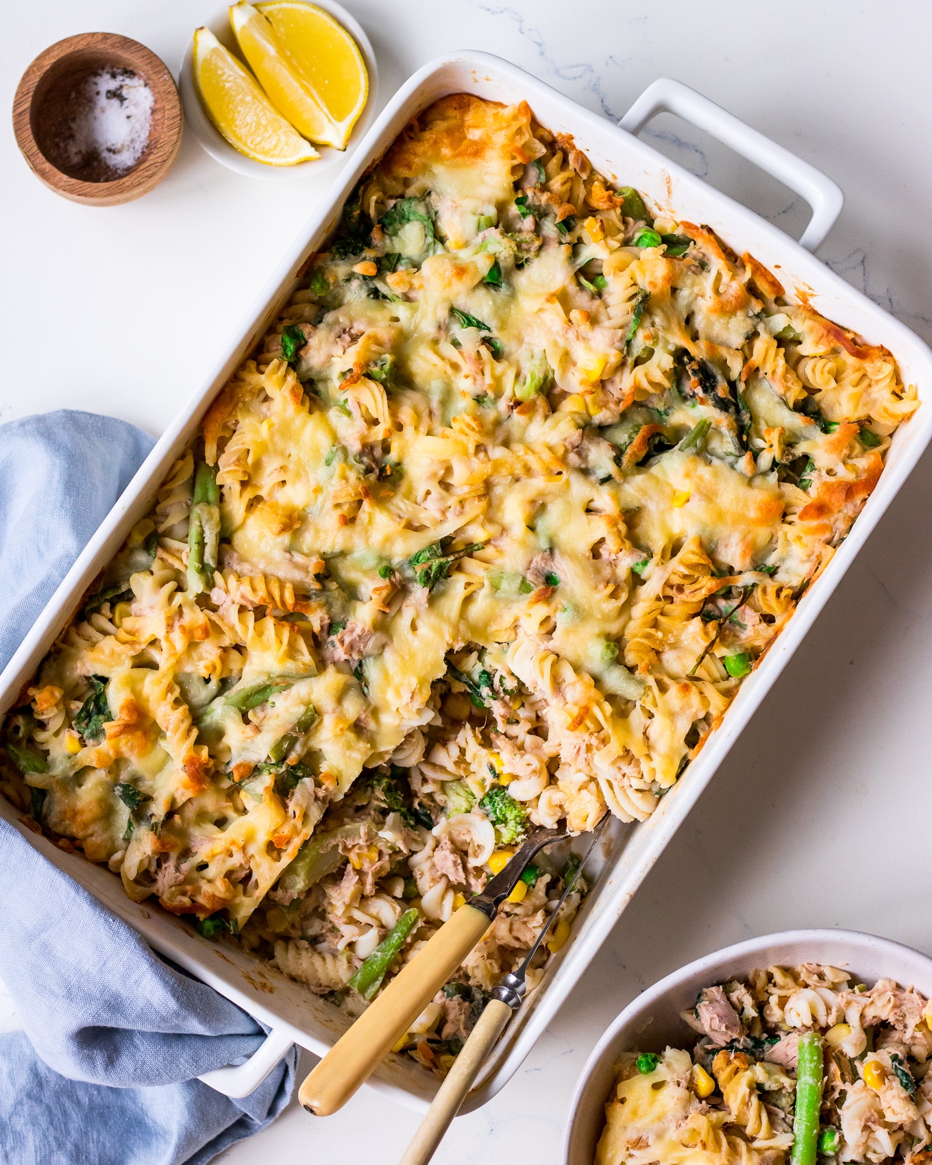 Healthier Creamy Tuna Pasta Bake (gluten free) - Nourish Every Day