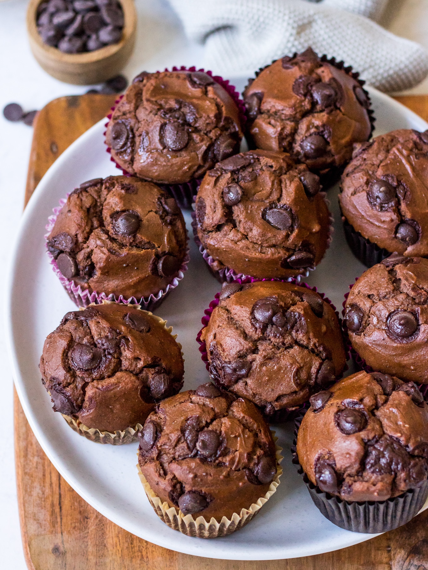 Recipe image for Double Chocolate Sweet Potato Muffins by Nourish Every Day