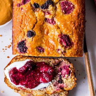 Berry Lemon and Yoghurt Loaf Recipe on Nourish Every Day Blog