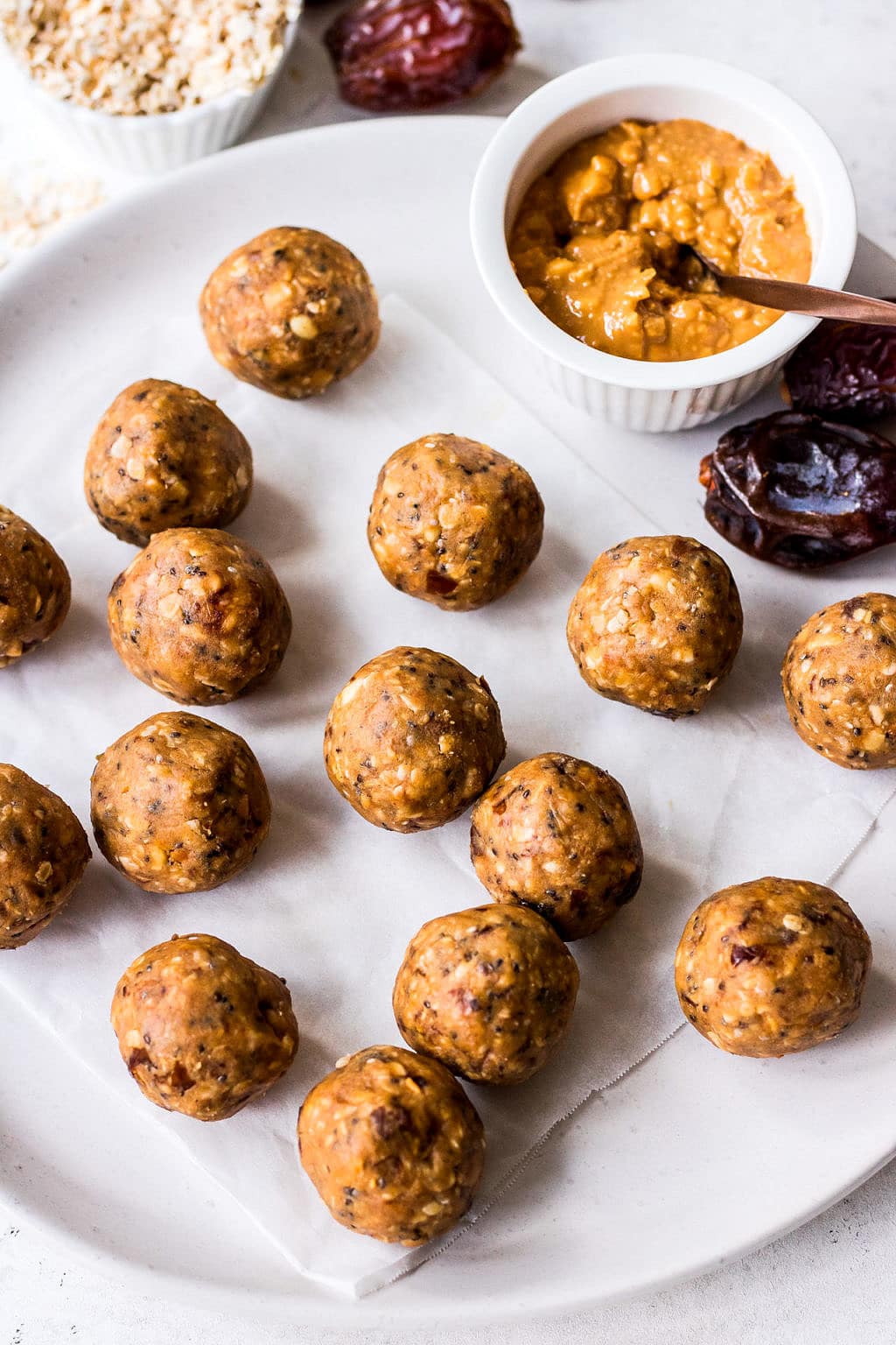 Peanut Butter Date Energy Balls - Nourish Every Day