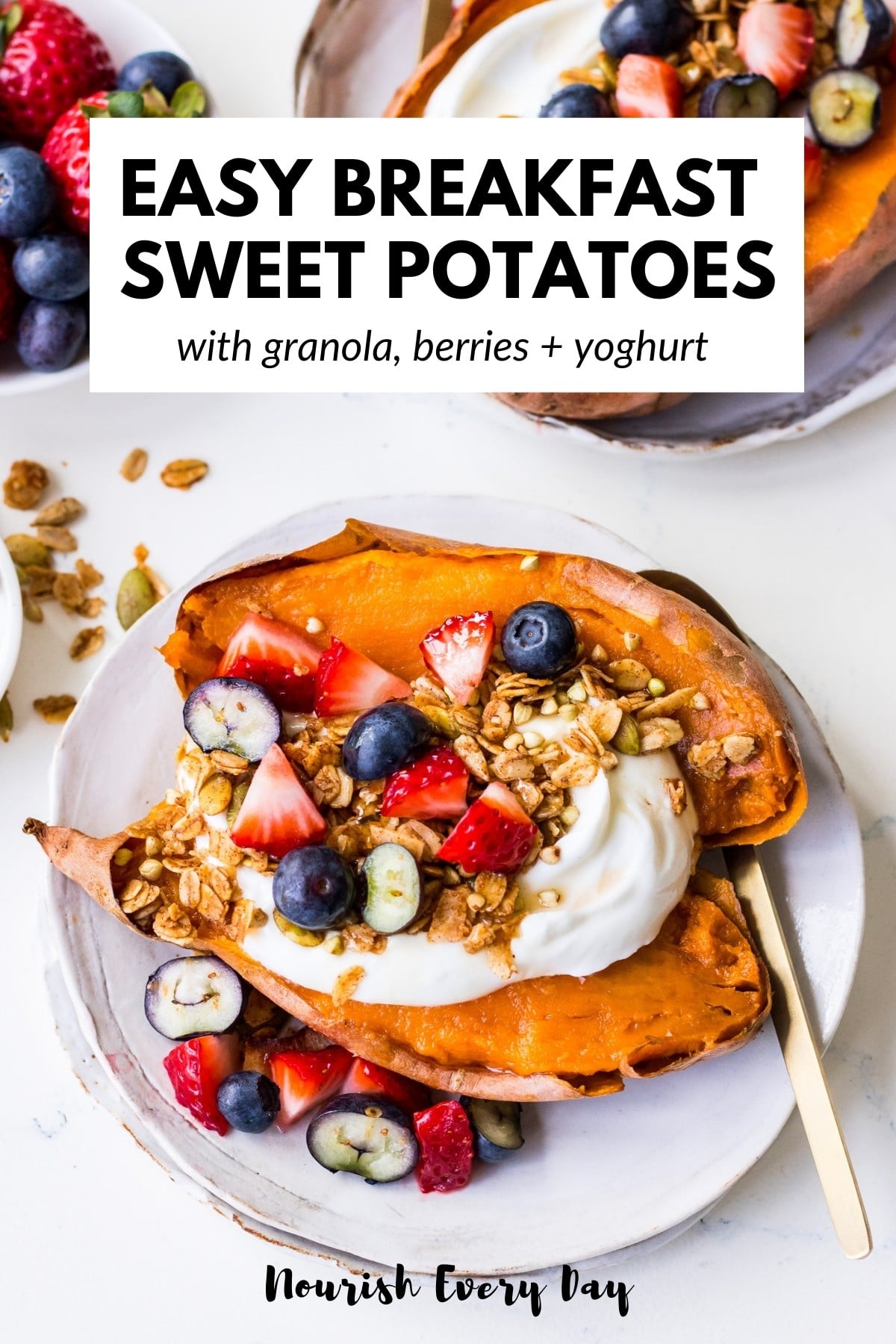 Breakfast Sweet Potatoes Recipe Pin by Nourish Every Day Blog