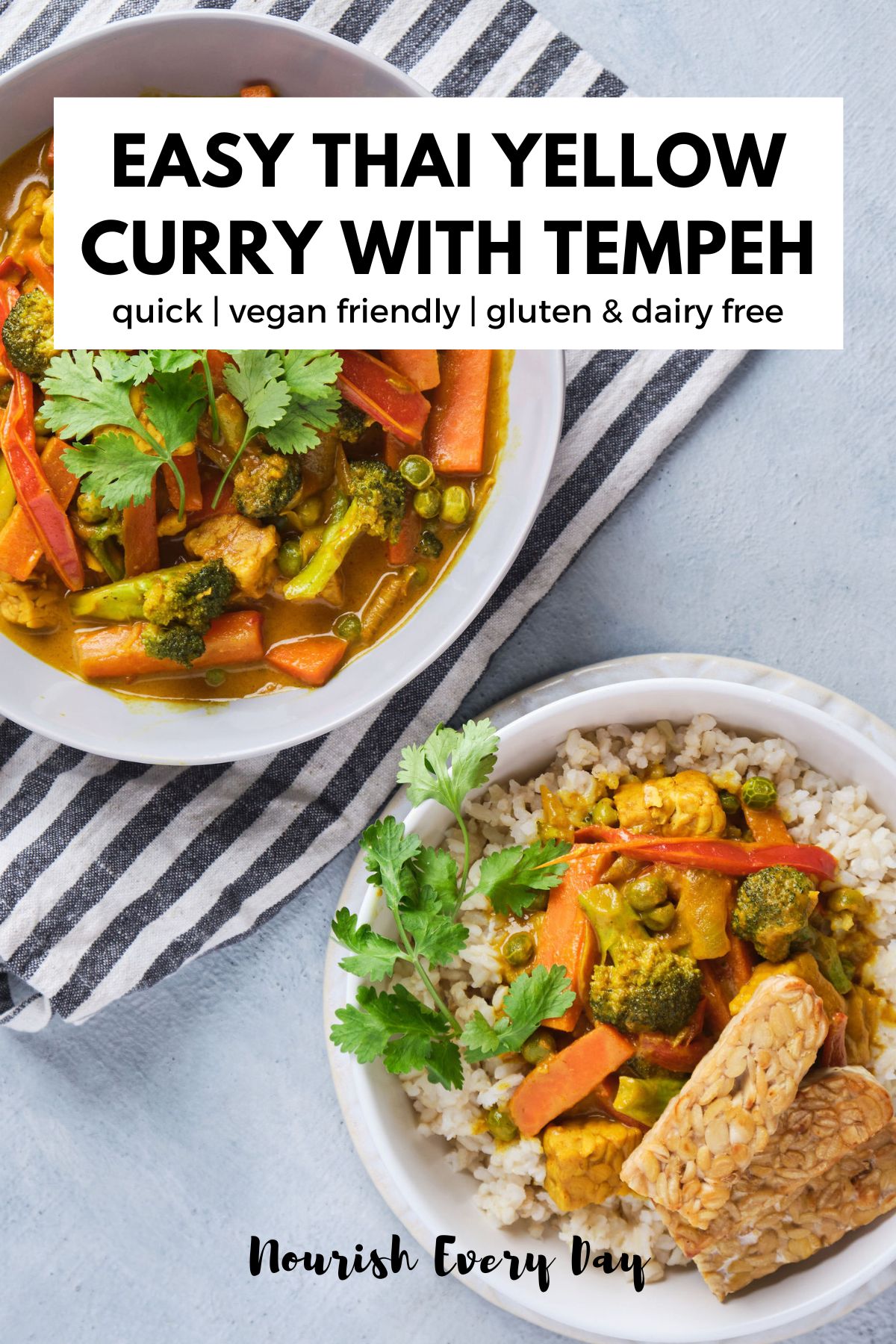 Easy Yellow Curry with Tempeh - Nourish Every Day