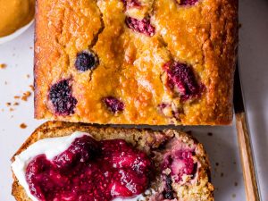 Berry Lemon and Yoghurt Loaf Recipe on Nourish Every Day Blog