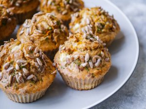 Buckwheat, Carrot & Feta Savoury Muffins | wordpress-6440-15949-223058.cloudwaysapps.com | Flavoursome gluten free savoury muffins make the perfect, sugar free, healthy snack! Easy to make, soft and bready, they’re nourishing and incredibly DELICIOUS.
