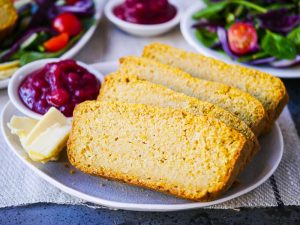 Savoury Pumpkin Oat Bread is so easy to make with your Vitamix! Gluten free, dairy free and sugar free, a great healthy snack or side dish. Recipe via wordpress-6440-15949-223058.cloudwaysapps.com