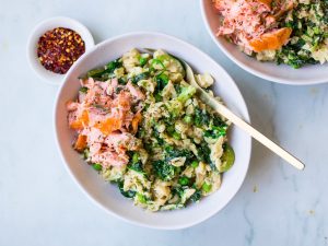 One Pot Creamy Greens Pasta recipe by Nourish Every Day