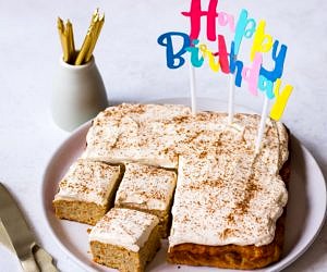 Healthy First Birthday Cake Recipe on Nourish Every Day Blog